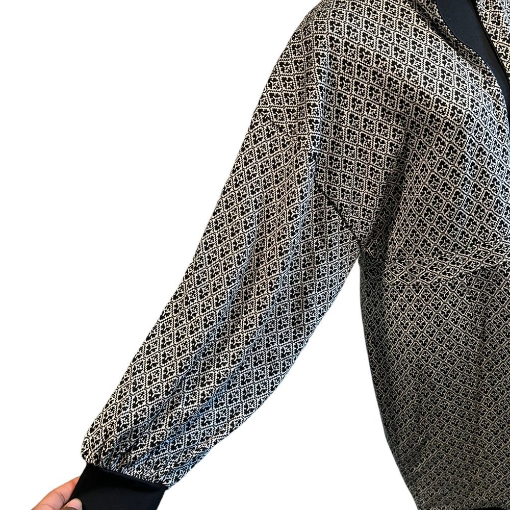 Eloquii Womens Dress Textured Knit Long Sleeve Jacquard Design Black White 18/20 - Picture 6 of 16